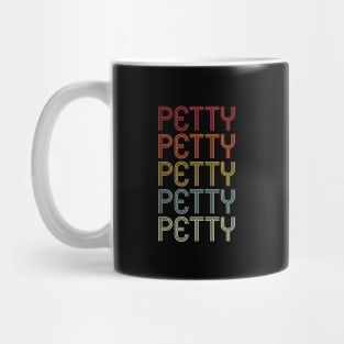 Retro Petty Wordmark Repeat - Vintage Style Mug